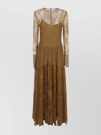 Philosophy Lace Flared Tiered Dress
