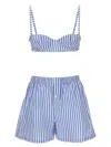 Philosophy Di Lorenzo Serafini Light Blue Bra Short Set In Light Blue