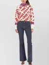 Shop Philosophy Love Graphic Knit High Neck Sweater