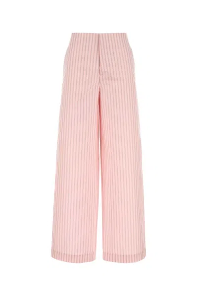 PHILOSOPHY DI LORENZO SERAFINI PINK STRIPED PALAZZO PANTS