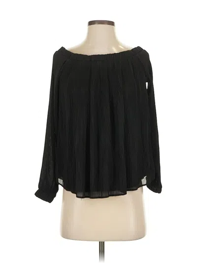 Pre-owned Philosophy Republic Clothing 3/4 Sleeve Blouse In Black