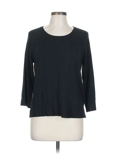 Pre-owned Philosophy Republic Clothing 3/4 Sleeve Top Black Boatneck Tops