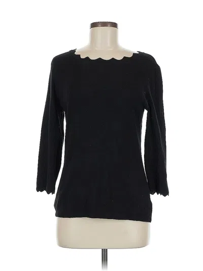 Pre-owned Philosophy Republic Clothing 3/4 Sleeve Top Black Sweetheart Neckline Tops