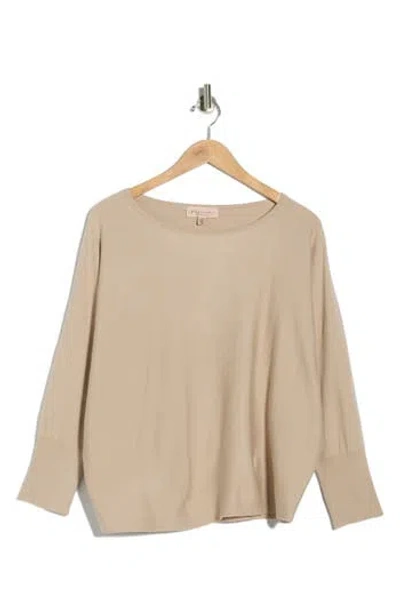 Philosophy Republic Clothing Boat Neck Dolman Sleeve Sweater In Brown