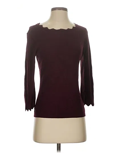 Pre-owned Philosophy Republic Clothing Cardigan Sweater In Burgundy