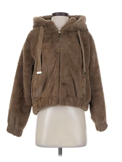 Pre-owned Philosophy Republic Clothing Faux Fur Jacket In Brown