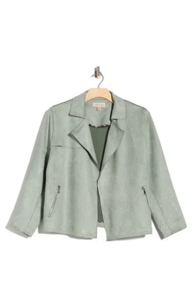 Philosophy Republic Clothing Faux Suede Open Front Jacket