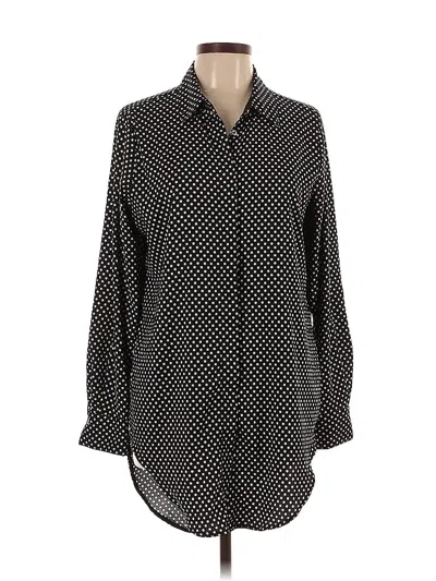 Pre-owned Philosophy Republic Clothing Long Sleeve Blouse In Black