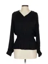 Philosophy Republic Clothing Long Sleeve Blouse In Black