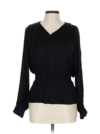 Philosophy Republic Clothing Long Sleeve Blouse In Black