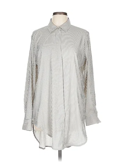 Pre-owned Philosophy Republic Clothing Long Sleeve Blouse In Gray
