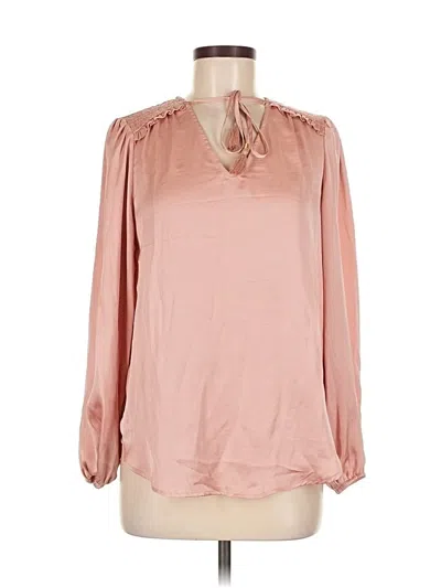 Pre-owned Philosophy Republic Clothing Long Sleeve Blouse In Pink