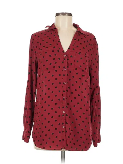 Pre-owned Philosophy Republic Clothing Long Sleeve Blouse In Red