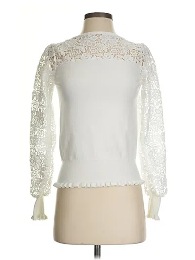 Pre-owned Philosophy Republic Clothing Long Sleeve Blouse In White