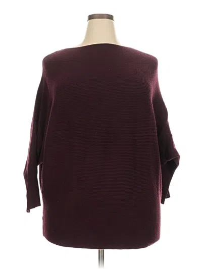 Pre-owned Philosophy Republic Clothing Poncho In Burgundy