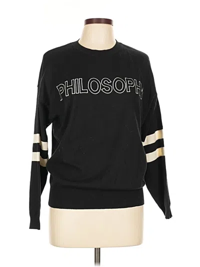 Pre-owned Philosophy Republic Clothing Pullover Sweater In Black