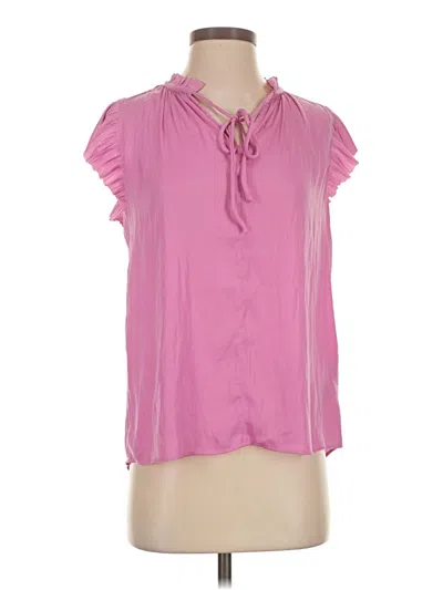Pre-owned Philosophy Republic Clothing Short Sleeve Blouse In Pink