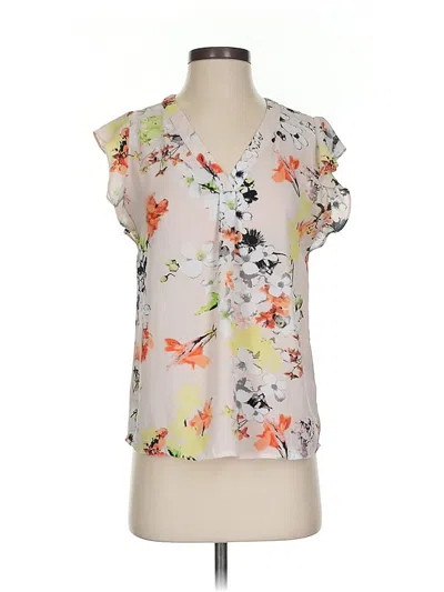 Pre-owned Philosophy Republic Clothing Short Sleeve Blouse In White