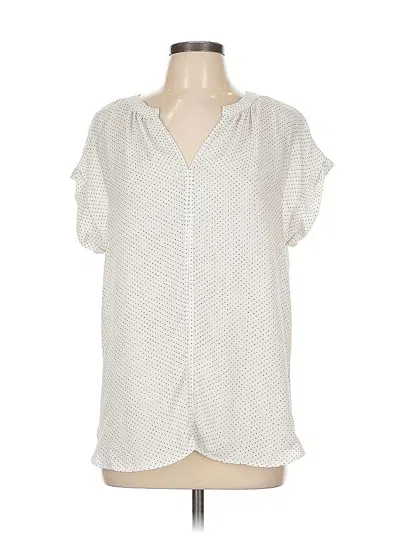 Pre-owned Philosophy Republic Clothing Short Sleeve Blouse In White