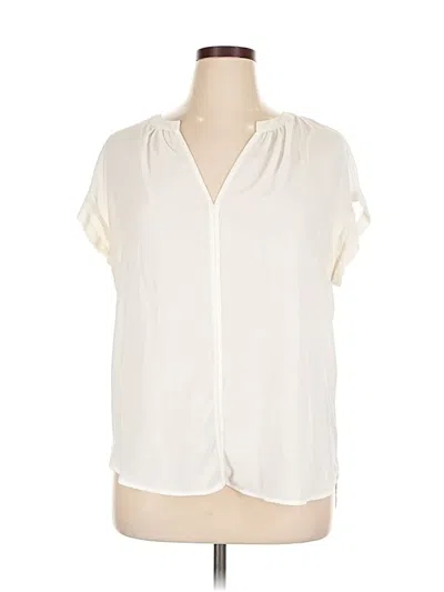 Pre-owned Philosophy Republic Clothing Short Sleeve Blouse In White