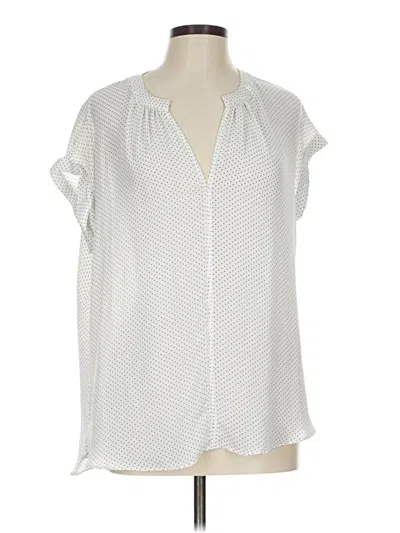 Pre-owned Philosophy Republic Clothing Short Sleeve Blouse In White