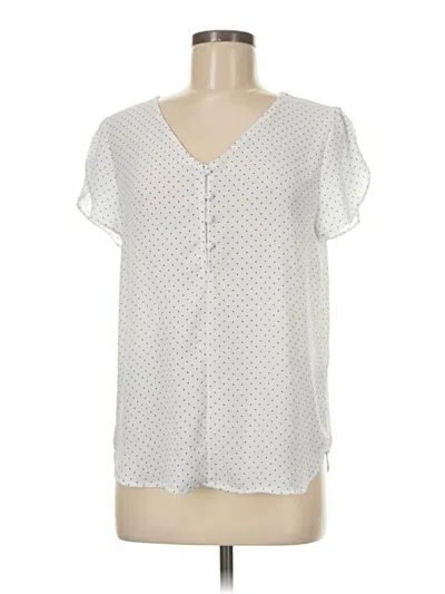 Pre-owned Philosophy Republic Clothing Short Sleeve Blouse In White