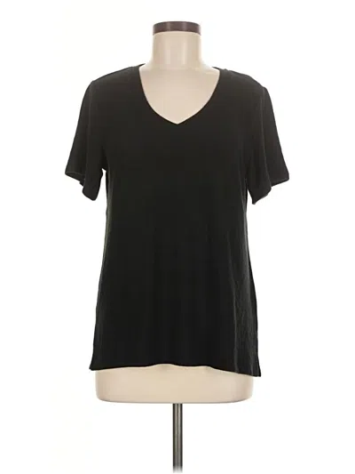 Pre-owned Philosophy Republic Clothing Short Sleeve Top Black V-neck Tops