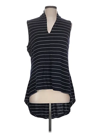 Pre-owned Philosophy Republic Clothing Sleeveless Top Black Plunge Neckline Tops
