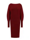 PHILOSOPHY RIBBED WOOL DRESS