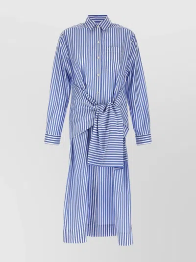 PHILOSOPHY DI LORENZO SERAFINI SHIRT DRESS STRIPED PATTERN