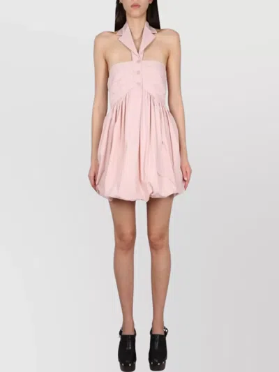 Philosophy Short Dress With Bubble Hem And Halter Neck
