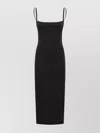 Philosophy Di Lorenzo Serafini Side Cut-out Maxi Dress With Spaghetti Straps In Black