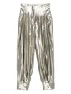 Philosophy Di Lorenzo Serafini Silver Casual Trousers Laminated-effect