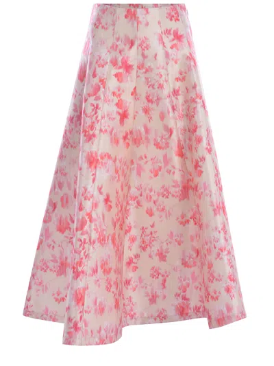 Philosophy Di Lorenzo Serafini Printed Long Skirt In White