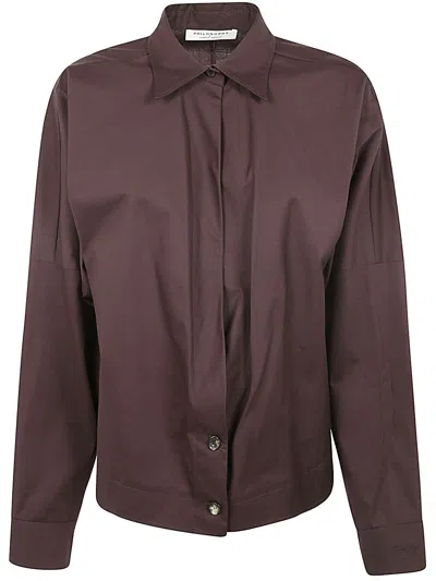 Philosophy Stretch Shirt In Brown