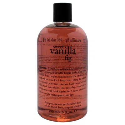 Philosophy Sweet Vanilla Fig By  For Unisex - 16 oz Shampoo, Shower Gel And Bubble Bath In White