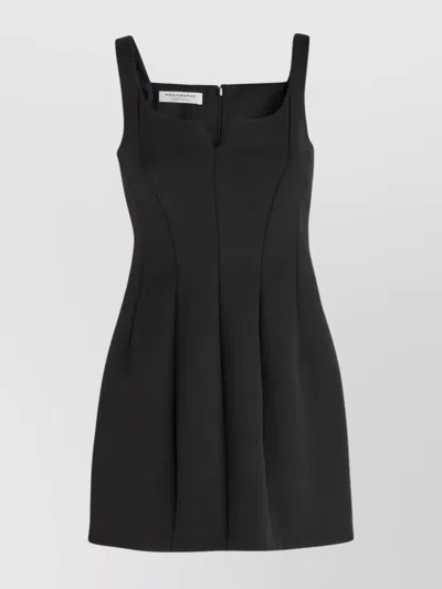 Philosophy Tailored Fabric Mini Dress In Black