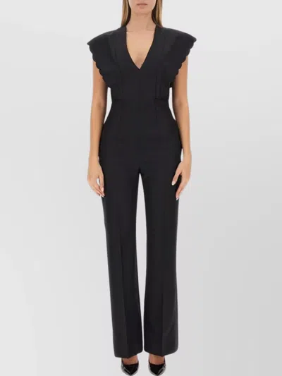 Philosophy Di Lorenzo Serafini Tailored Waist Flare Jumpsuit