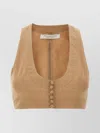 Philosophy Di Lorenzo Serafini Crop Top With Front Knot Detail