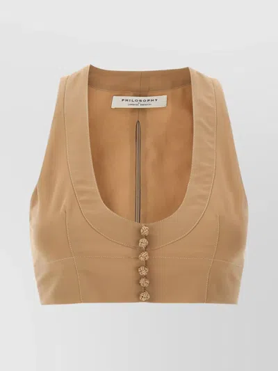Philosophy Top Knots Button Detailing In Neutral