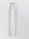 Philosophy Di Lorenzo Serafini Trousers With Belt Loops And Wide Leg In White
