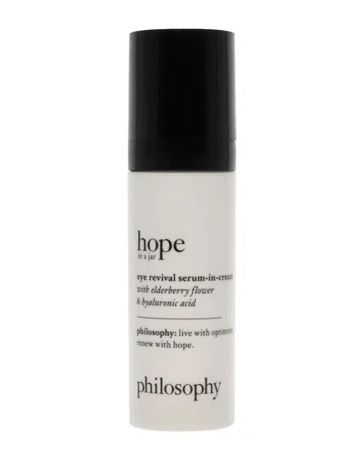 Philosophy Di Lorenzo Serafini Philosophy Unisex 0.5oz Hope In A Jar Eye Revival Serum-in-cream In Transparent