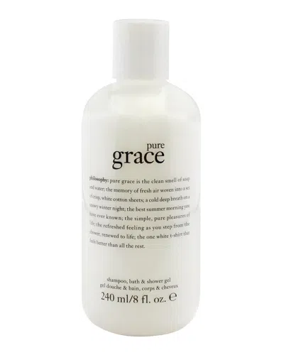 Philosophy Unisex 8oz Pure Grace Shampoo Bath And Shower Gel In White