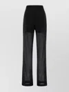 PHILOSOPHY WIDE-LEG PANT WITH SHEER LOWER PANEL