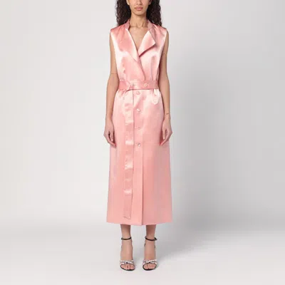 Philosophy Women's Sleeveless Pink Dress With Belt