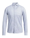 Philotinto Man Shirt Blue Size 3xl Cotton In Blue