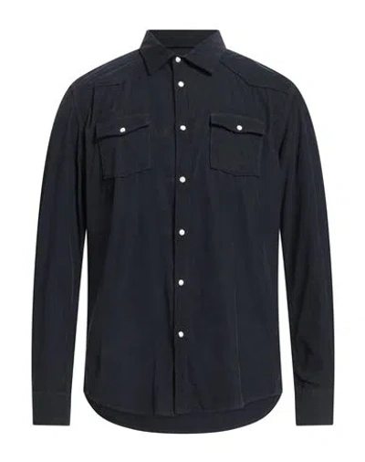 Philotinto Man Shirt Midnight Blue Size Xl Cotton In Multi