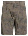 Philotinto Man Shorts & Bermuda Shorts Military Green Size 36 Cotton, Elastane In Gray