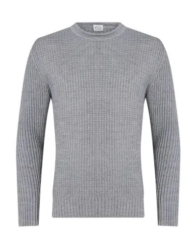 Philotinto Man Sweater Grey Size L Merino Wool, Acrylic In Gray