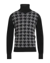 Philotinto Man Turtleneck Black Size L Merino Wool, Acrylic